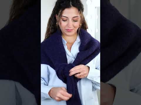 طريقة جديدة لربط الكنزة بأسلوب أنيق وعصري