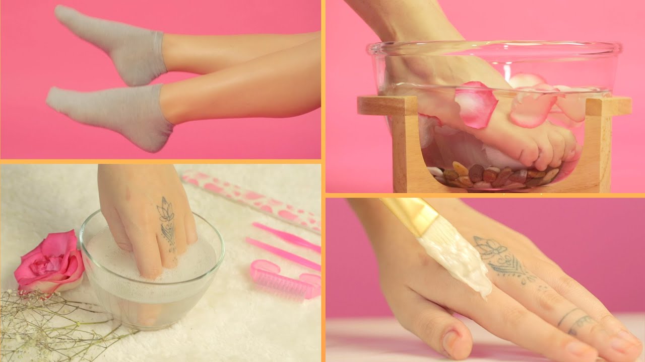 روتين تبييض الأكواع 💪🏻| تقشير وترطيب اليد 👐🏻 | توحيد لون الأقدام 🦶🏻