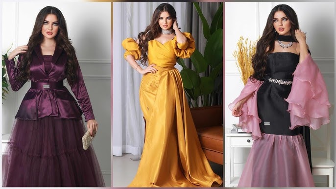 فساتين سهرة ناعمة جذابة و شيك احدث الموديلات ج 35✔️ ازياء و موضة ❤️