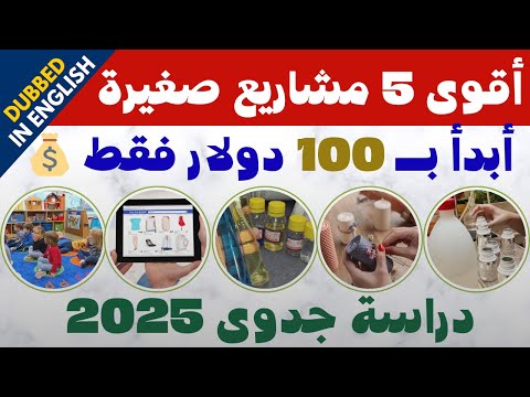 دراسة جدوى 5 مشاريع صغيرة ومربحة 2025 | أفضل أفكار مشاريع ناجحة من المنزل