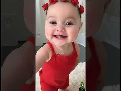 طفلة جميلة جدا تختم ترند الرقص بجمالها 😍💃😂