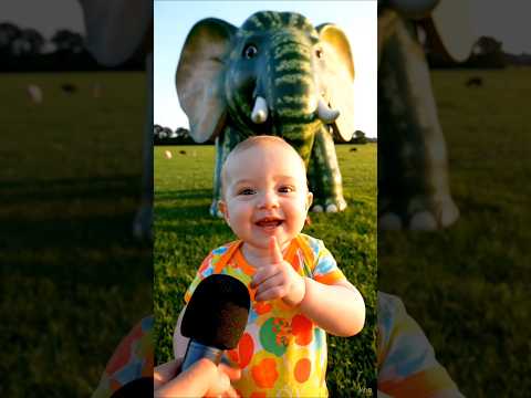 الطفل الصغير يكتشف بطيخة بحجم فيل المفاجأة مذهلة! 🍉👶