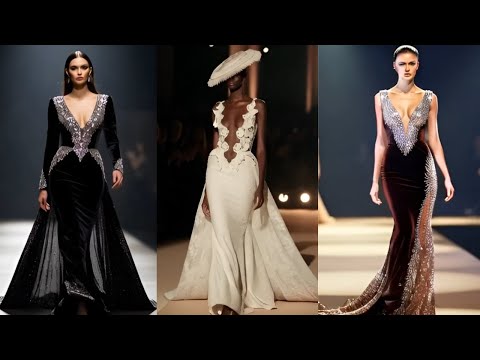 مجموعة أزياء السهرة الراقية – مجموعة عروض الأزياء العالمية