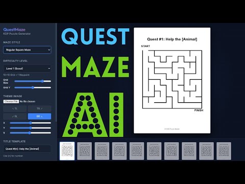 QuestMaze AI Review Demo – Creates “Video-Game Style” Puzzles for Kids