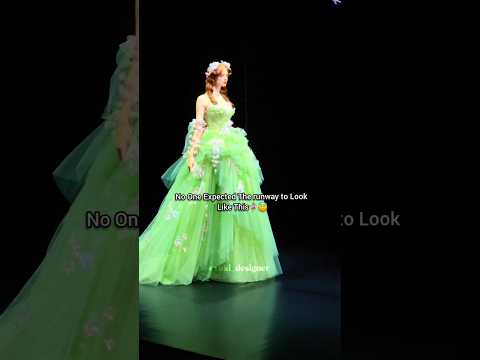 Unbelievably Beautiful Dress U Must See💗🧚‍♀️#fashion #runway #dress #shortvideos #viralvideo