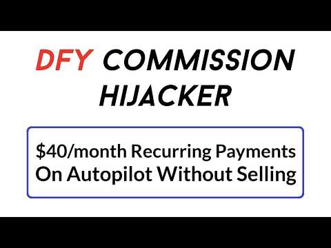 DFY Commission Hijacker Review Bonus – Complete Done-For-You Commission System