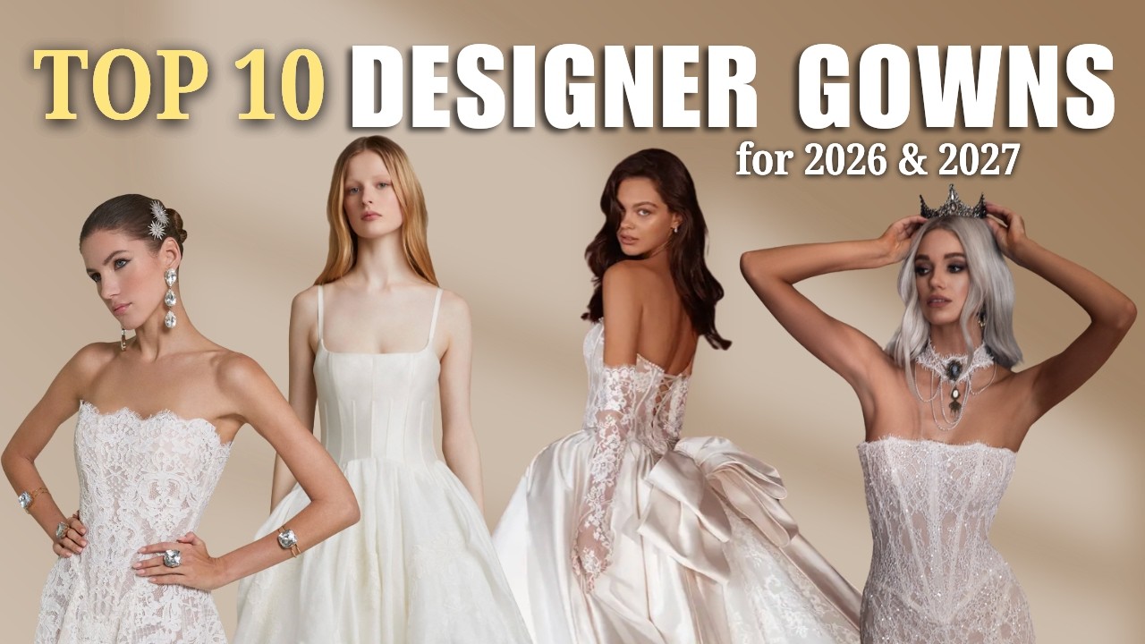 يجب عليكِ مشاهدة فساتين الزفاف الرائجة التي انتشرت بشكل واسع لموسم 2026-2027 😍