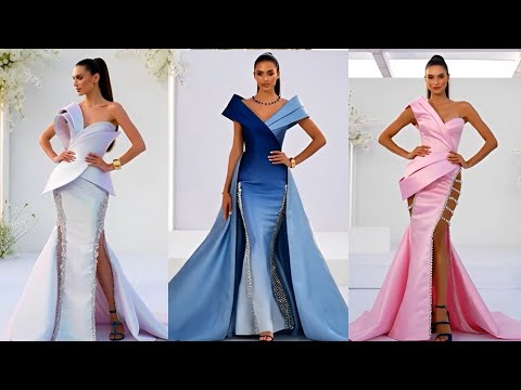 Architectural Bodice Gown Owns Wedding Runway