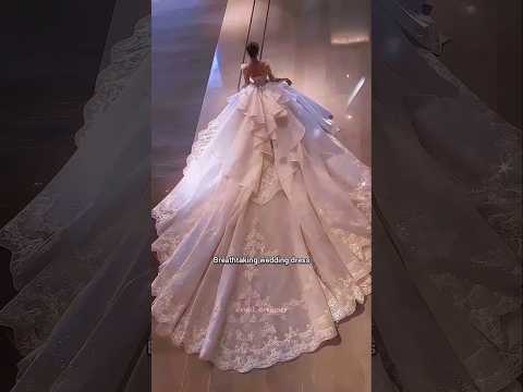 Luxury Wedding Gown Worth A Million✨️👑#fashion #dress #weddingdress #shortvideos #viralvideo
