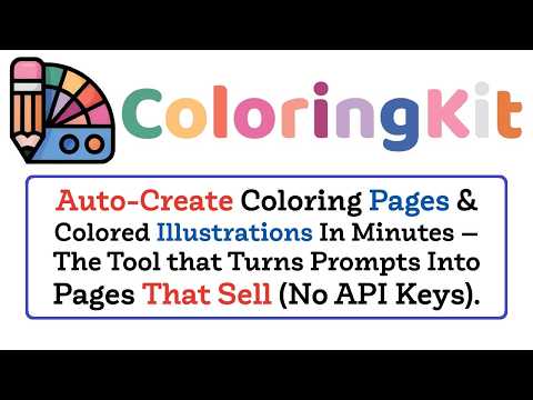 ColoringKit AI Review Demo Bonus – Coloring Pages & Colored Illustrations Generator