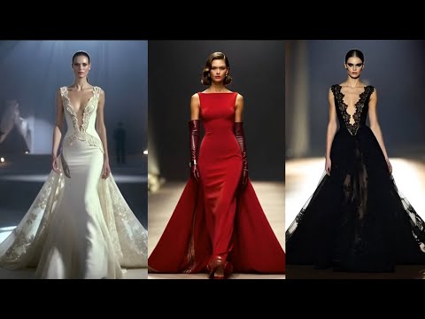 فساتين سهرة فاخرة – عرض أزياء مذهل في أسبوع الموضة