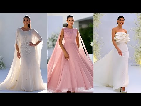 فساتين جميلة انسيابية بتصميم فضفاض.