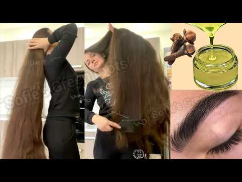 تطويل الشعر بجنون بدون غسل وصفة هندية لتكثيف الرموش والحواجب✨️