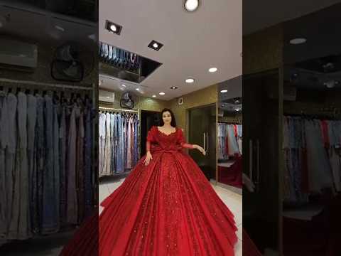 The best Red enggagement #dress #فستان_زفاف فساتين خطوبة أحمر #shortsfeed