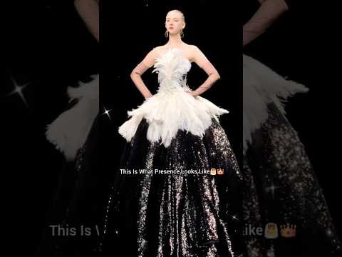 She Walked In Like a Black Swan🖤✨#fashion #runway #dress #shortvideos #viralvideo #shorts