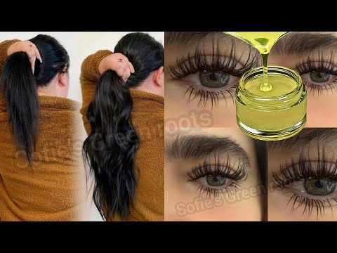 تطويل الشعر بجنون بدون غسل وصفة هندية لتكثيف الرموش والحواجب✨️