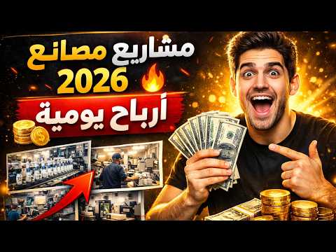 أفضل مشاريع صناعية مربحة 2026 🔥 أفكار مصانع صغيرة برأس مال متوسط تحقق دخل ثابت شهري