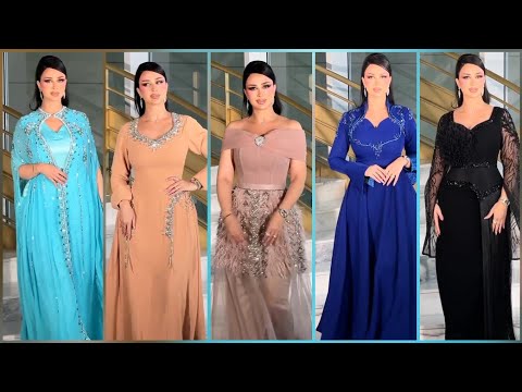 فساتين سهرة طويلة شيك جدا للمناسبات الوان موضة Evening Dresses For party