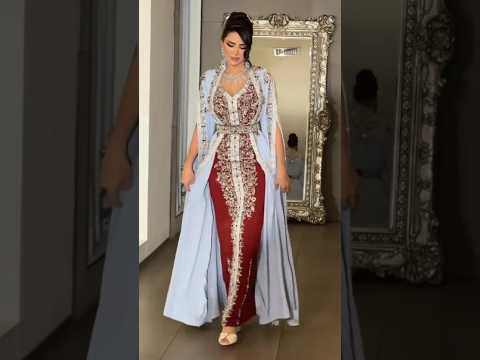 #فساتين القفطان العربي موديل أنيق و شيك Moda Fashion #caftan #dress Gold & Black #اكسبلور