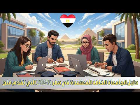 دليل الجامعات الخاصة المعتمدة في مصر 2026 التي تقدم منح