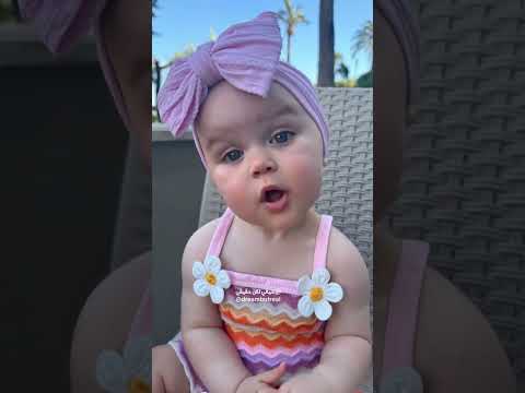 بنت اوروبية تجنن تقلد حركات تايا المشهورة 😂😍