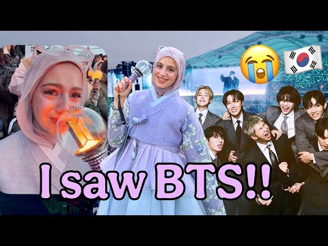 مش مصدقة نفسي… أخيرًا شُفت BTS! 😭💜 بعد ٨ سنين انتظار!!