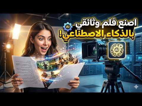 سويت فيلم وثائقي كامل بالذكاء الاصطناعي… مجانًا! 😳