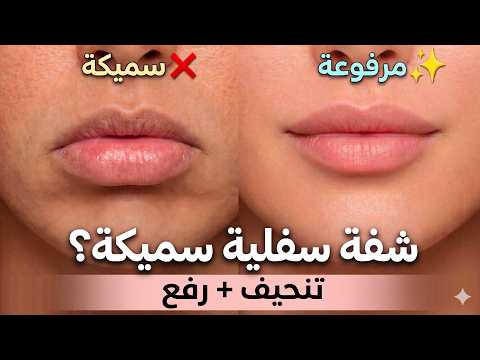 أصلحي الشفة السفلية السميكة والمترهلة! نحّفي شفتيكِ وارفعيهما طبيعيًا خلال 6 أسابيع