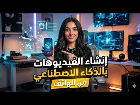 عمل فيديوهات بالذكاء الاصطناعي من الهاتف – مجاناً