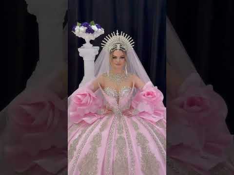 فساتين خطوبة للاميرات ♥️ رائع جدا لون زهري #amazing #weddingdress  #shortsfeed فساتين زفاف