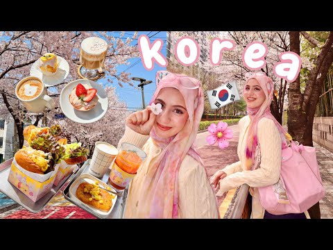 أول مرة ليا في كوريا 🇰🇷 وقت شجر الكرز 🌸 (اللي شوفته مش طبيعي!)