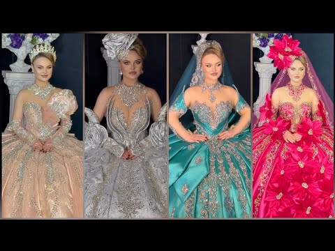 فساتين خطوبة ملكية كلوش مناسبة لكل الاجسام الوان جذابة  شيك  Wedding dressesengagement dresses