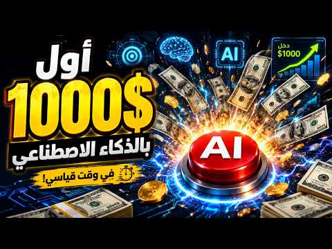 كيف تربح أول 1000 دولار باستخدام مهارات الذكاء الاصطناعي في وقت قياسي؟
