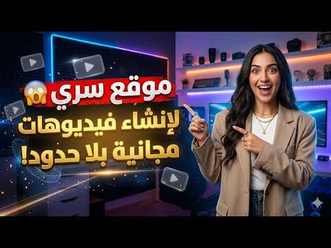 موقع سري لانشاء فيديوهات بالذكاء الاصطناعي مجاناً-عمل فيديوهات بالذكاء الاصطناعي