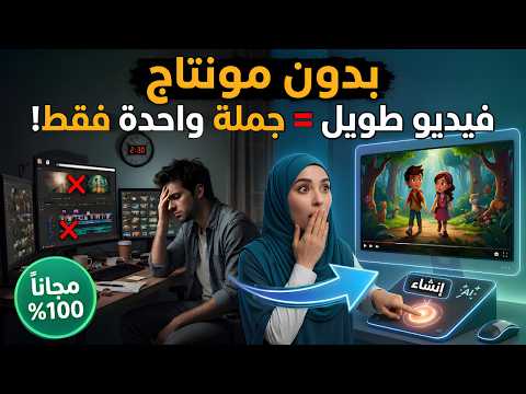 بديل Gemini Omni Flash 🔥 اصنع فيلم طويل ب AI من جملة واحدة مجانا 100%!😱
