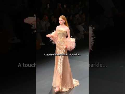 A touch of luxury & alot of sparkle✨️#fashion #runway #dress #shortvideos #viralvideo #hautecouture