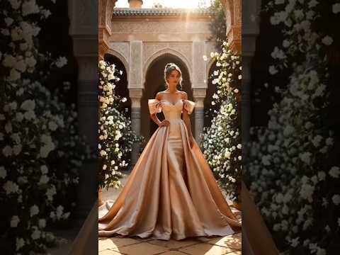 NEW 2026 Luxury Champagne Gowns | Mermaid & Ball Gown | Moroccan Palace Wedding Collection
