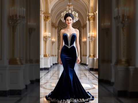 NEW 2026 Luxury Velvet Gowns | Emerald Burgundy Navy Gold | Royal Palace Evening Collection