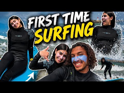 أول مرة نجرب Surf🏄🏻‍♀️🌊 … تقريباً غرقت🤭