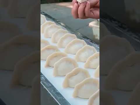 This Machine Folds Dumplings Perfectly Every Single Time #dumplings #cooking #shorts