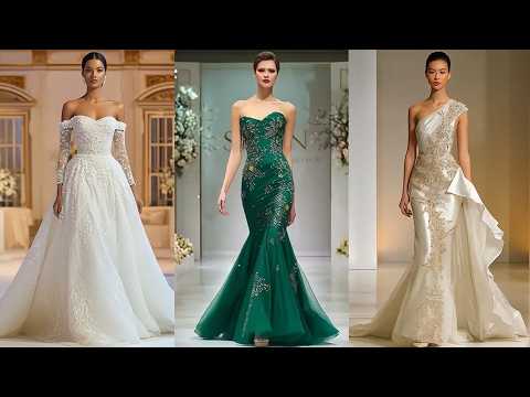 Pearl Glow Evening Dresses | Luxury Lace & Crystal Gowns | Lady Vibe