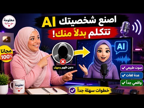 مجانا طريقه عمل شخصية بالذكاء الاصطناعي تتكلم بدلاً منك لا تظهر بوجهك