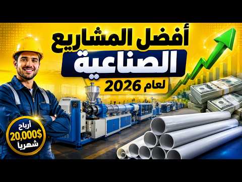 أفضل المشاريع الصناعية لعام 2026 دراسة جدوى | التكلفة والأرباح وأسعار خط الإنتاج