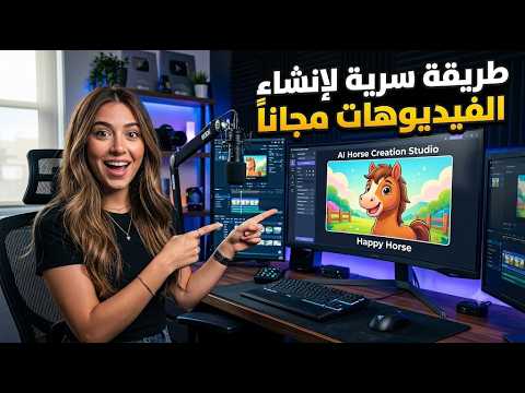 عمل فيديو مجاني بالذكاء الاصطناعي نموذج-happy horse